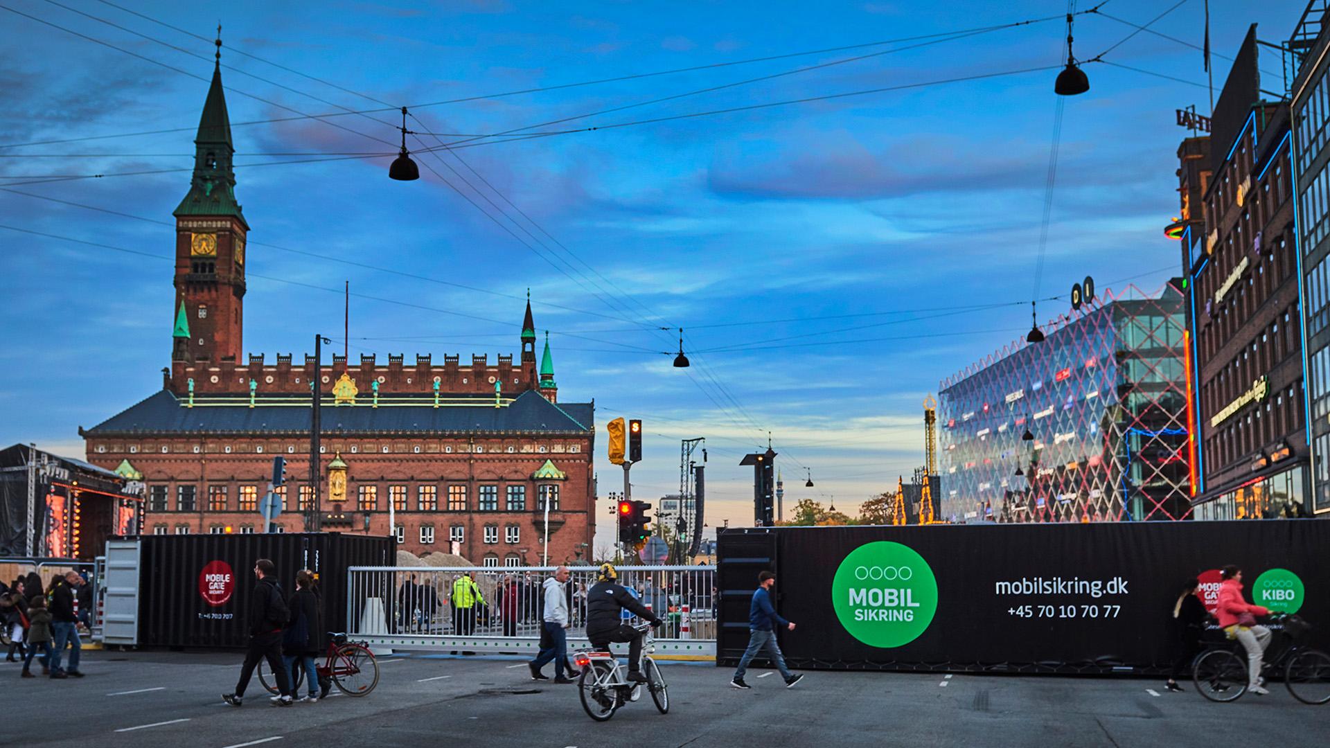Mobilport ved Kim Larsen mindekoncert på Rådhuspladsen i København